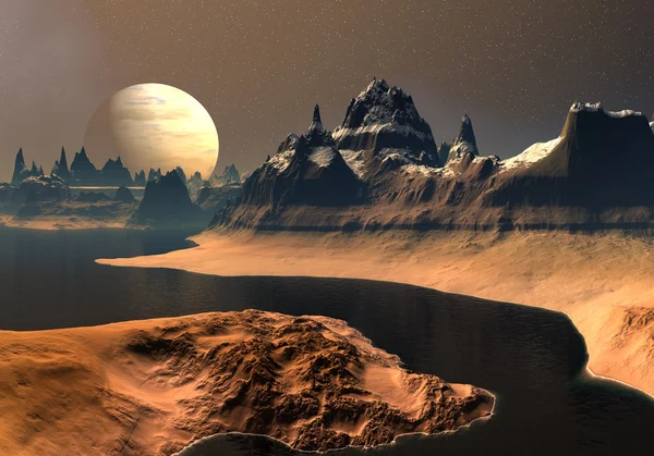 Buitenaardse planeet 02 — Stockfoto