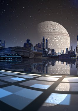 Futuristic Cityscape 08 clipart