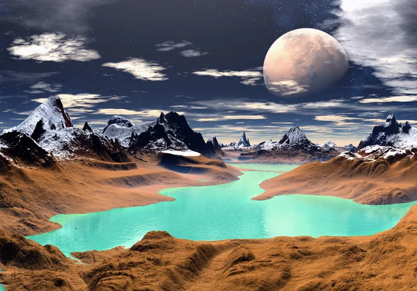 Winea The Green Lake Planet 02 — Fotografie, imagine de stoc