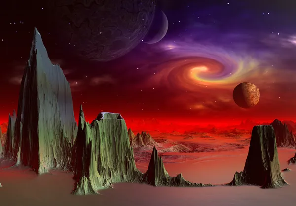Планета пришельцев Андара, часть 1 — стоковое фото