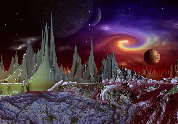 Планета пришельцев Андара, часть 3 — стоковое фото