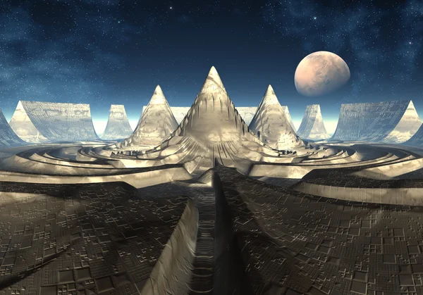 Arena de Tembur - Edifício alienígena 02 — Fotografia de Stock