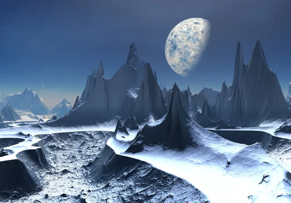 Ice Moon - Alien Planet parte 3 — Fotografia de Stock