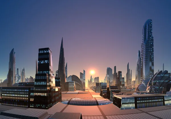 Anea - panoramę miasta nowoczesnego 02 — Zdjęcie stockowe
