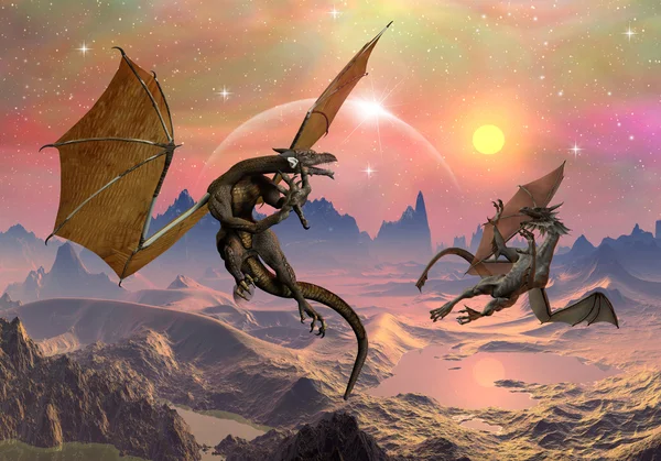 Dragons - Fantasy World 03 — Stock Photo, Image
