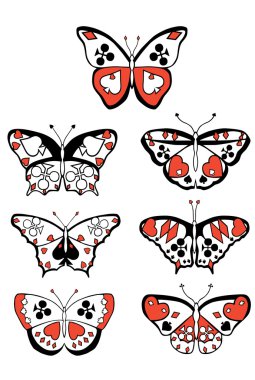 Suits butterflies clipart