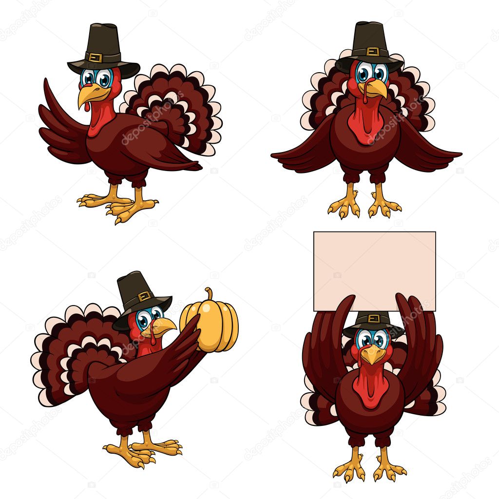 Thanksgiving turkeys set