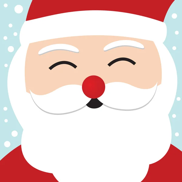 Santa claus kerstkaart — Stockvector
