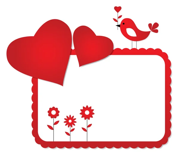 Valentine rám — Stockový vektor