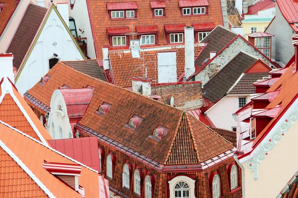 Telhados Tallinn — Fotografia de Stock