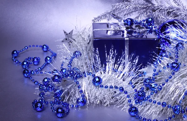 Vánoční dárek a dekorace — Stock fotografie
