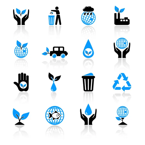 Icônes de l'écologie — Image vectorielle