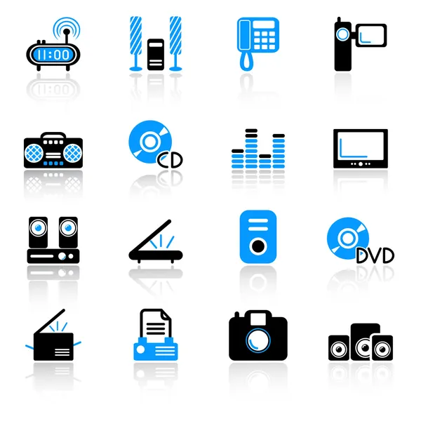 Media iconen — Stockvector