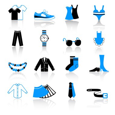 Clothes icons clipart