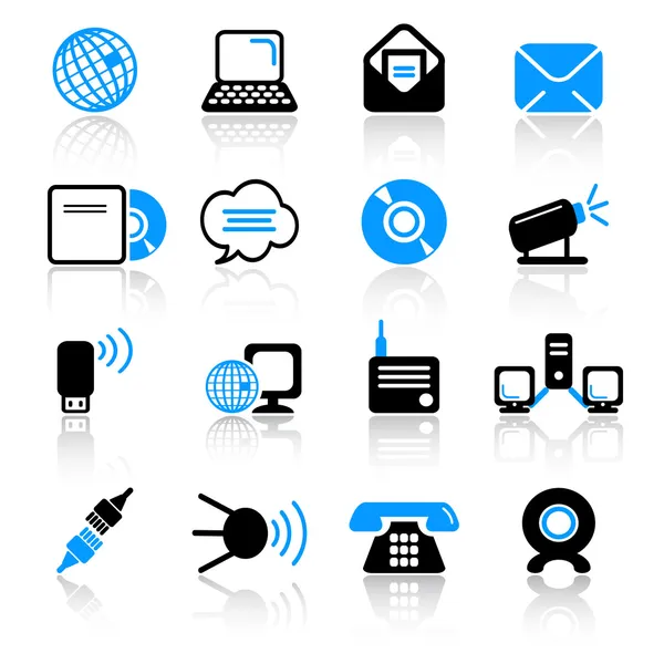 Icônes de communication — Image vectorielle
