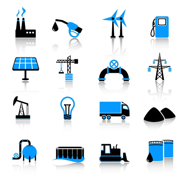 Industry icons Stock Vector