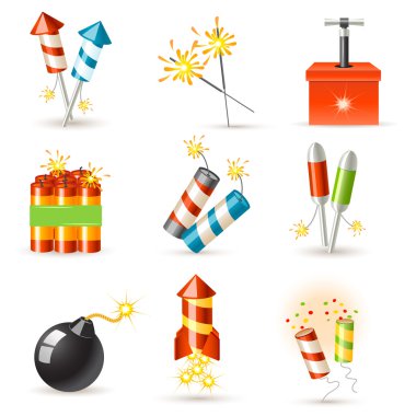 Pyrotechnic set clipart