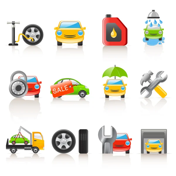 Auto service icons — Stock Vector