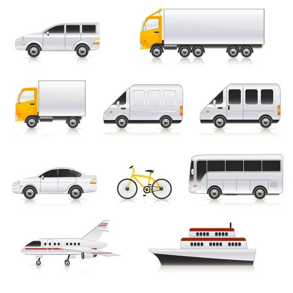 Transport icons — Stock Vector
