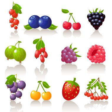 Berry icons clipart