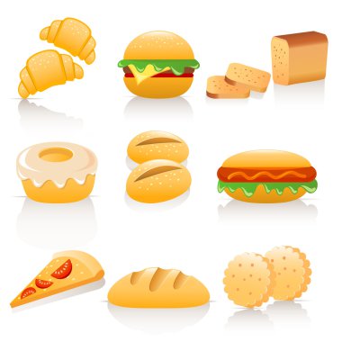 Bread collection clipart