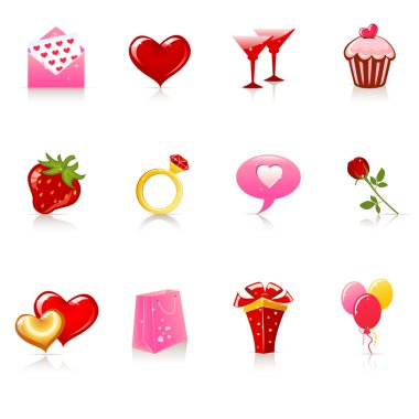 St. Valentine's Day icons clipart