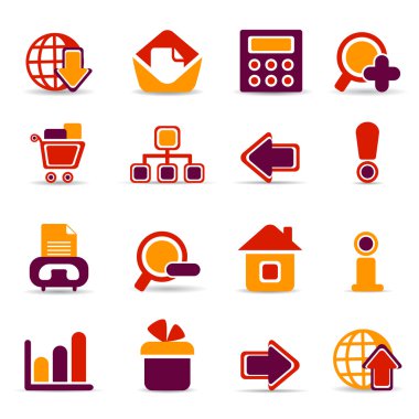 Icons for web sites clipart