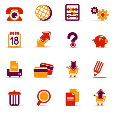 Icons for web sites clipart