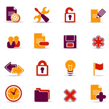 Icons for web sites clipart