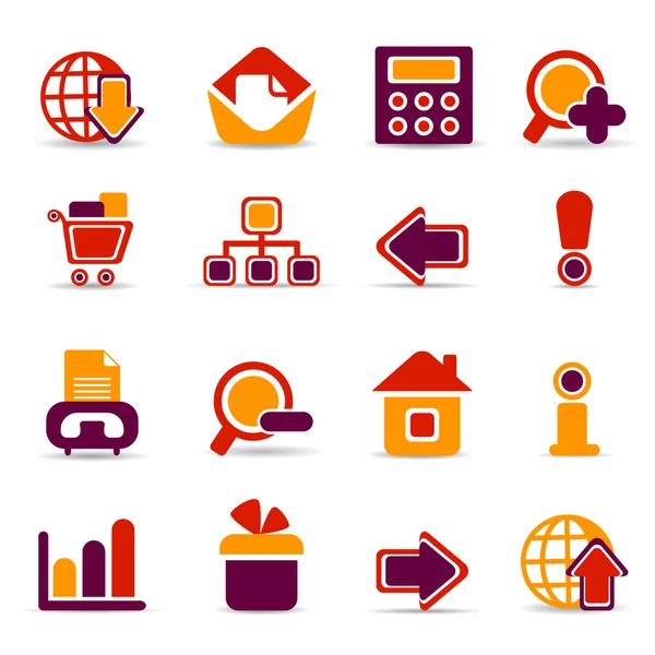 Icons for web sites — Stock Vector