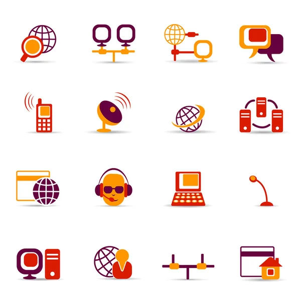 Network icons — Stock Vector