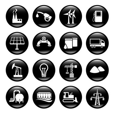 Industry icons clipart