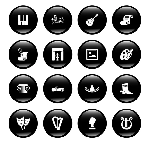 Culture icons — Stock Vector