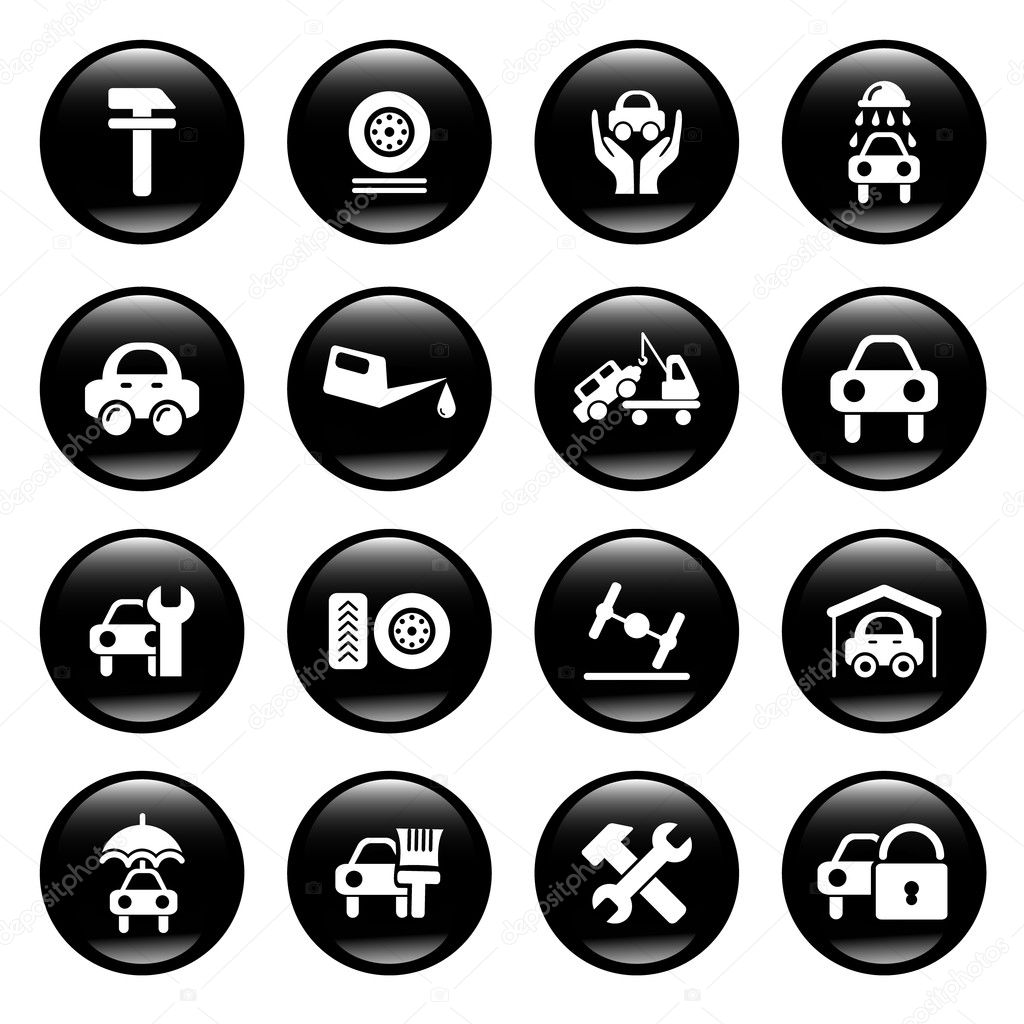 Auto service icons