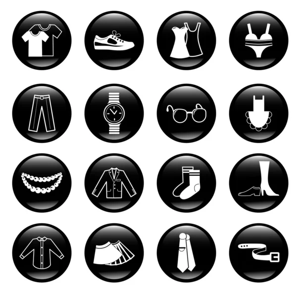 Clothes icons — Stock Vector