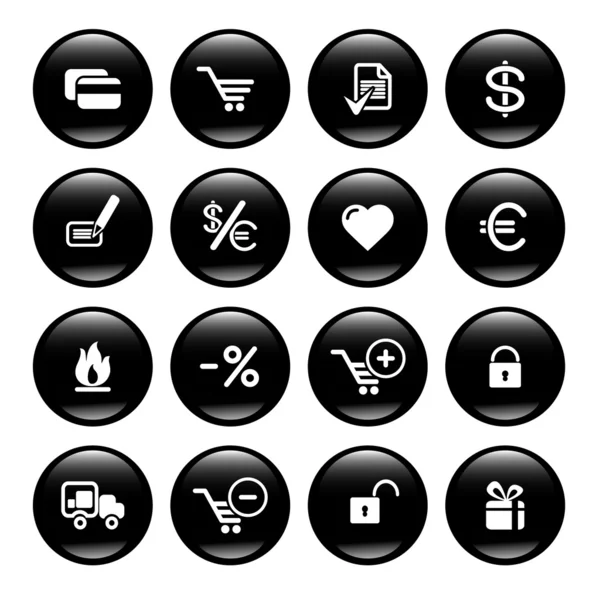 Symbole für Webseiten — Stockvektor