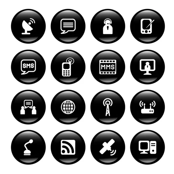 Communication buttons — Stock Vector