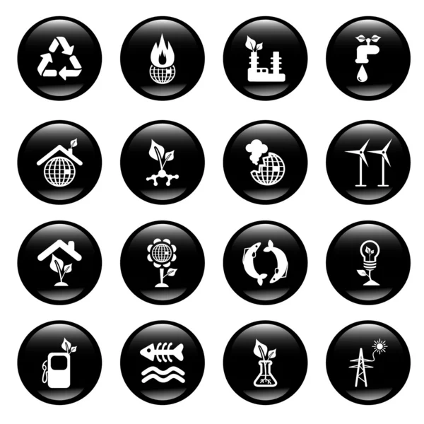Ecology concept icons — Stock Vector