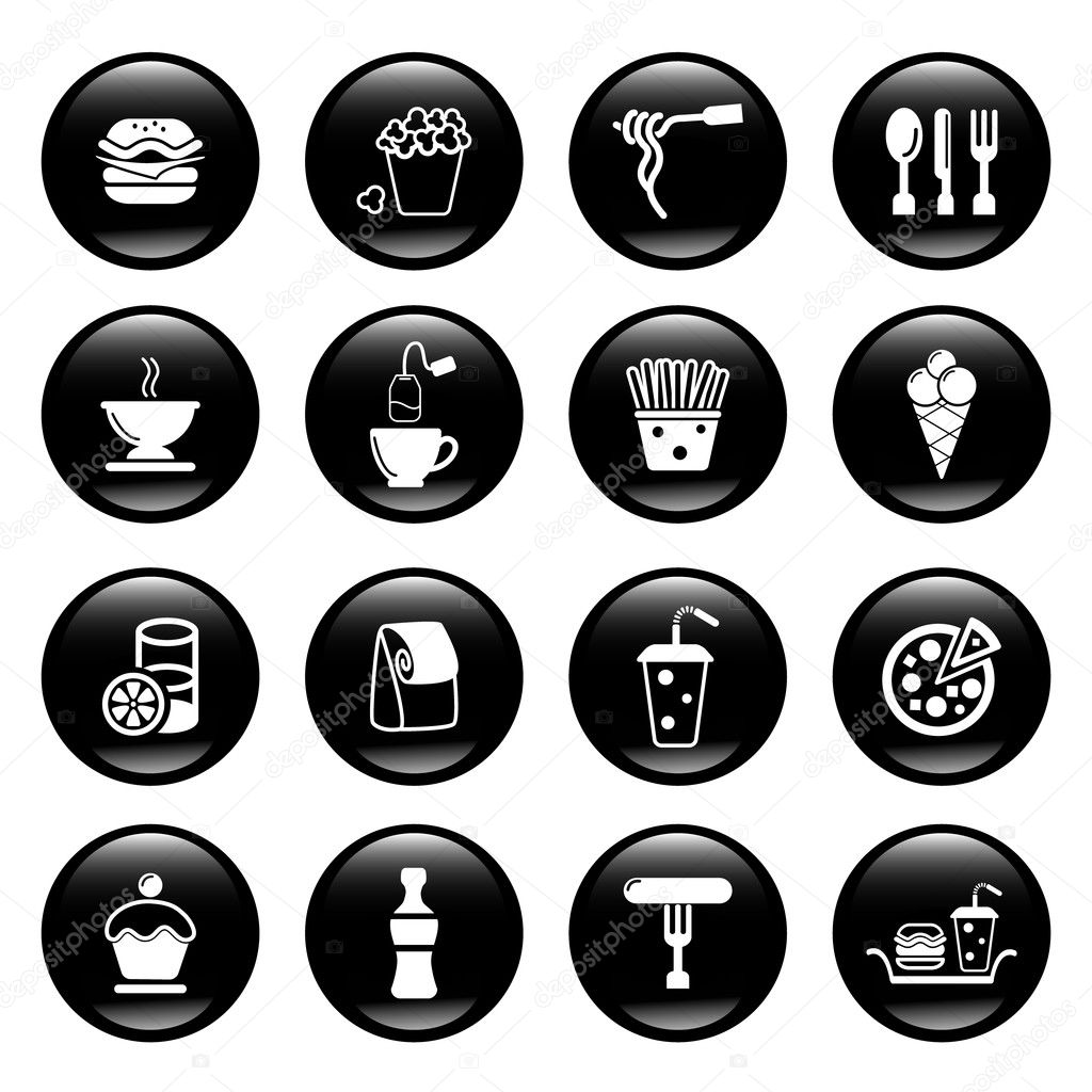 Food icons Stock Vector Image by ©colorlife 7904757