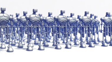 Robots formation clipart
