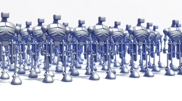 Roboti formace — Stock fotografie