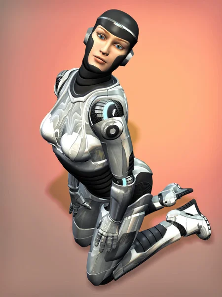 Robot girl sexy — Stock Photo, Image