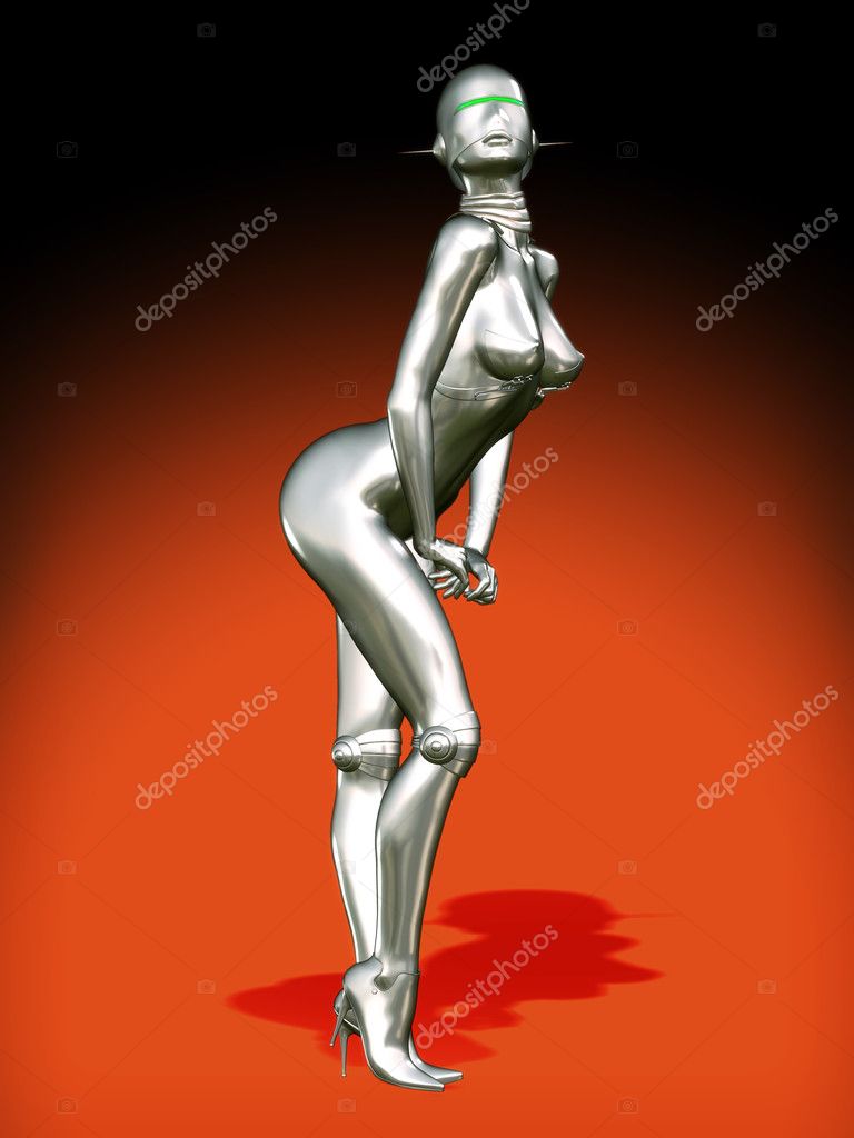 Robot girl sexy — Stock Photo © innovari #7189509