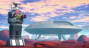 robot ve ufo