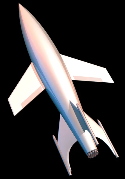 Raket ruimteschip vintage — Stockfoto