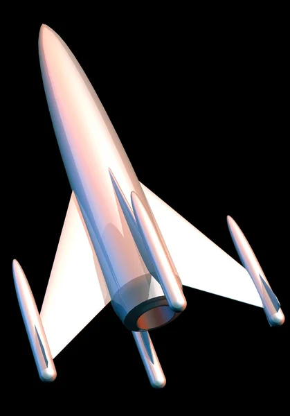 Cohete nave espacial vintage — Foto de Stock