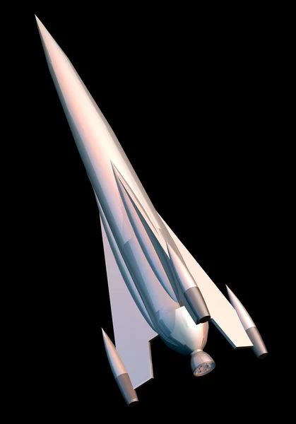 Ракета космічного корабля vintage — стокове фото