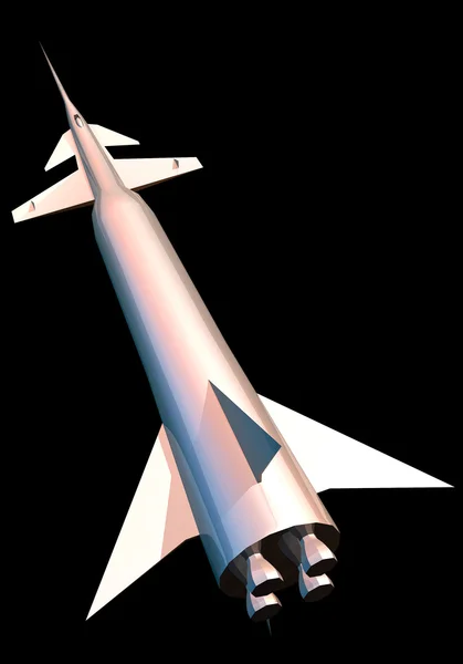 Rocket spaceship vintage — Stock Photo, Image