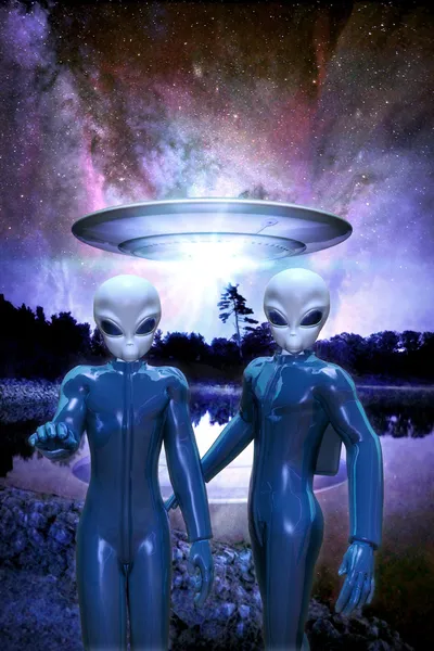 Ufo alien — Stockfoto