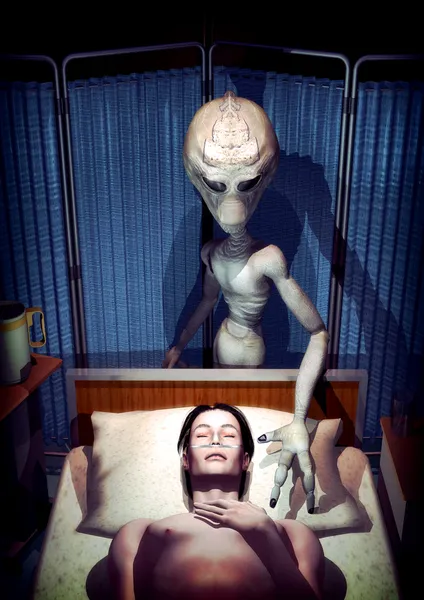UFO alien léčitel — Stock fotografie